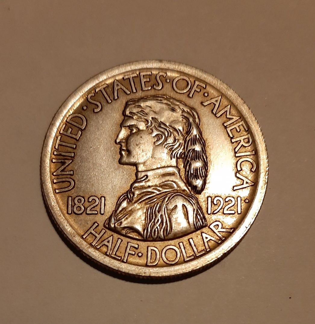 Moneta Half dollar 1921r. Sedalia.