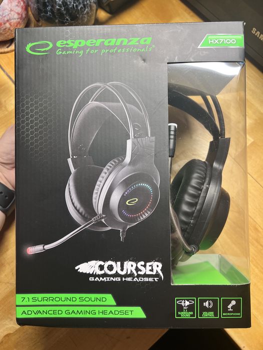 Gamingowe słuchawki z mikrofonem