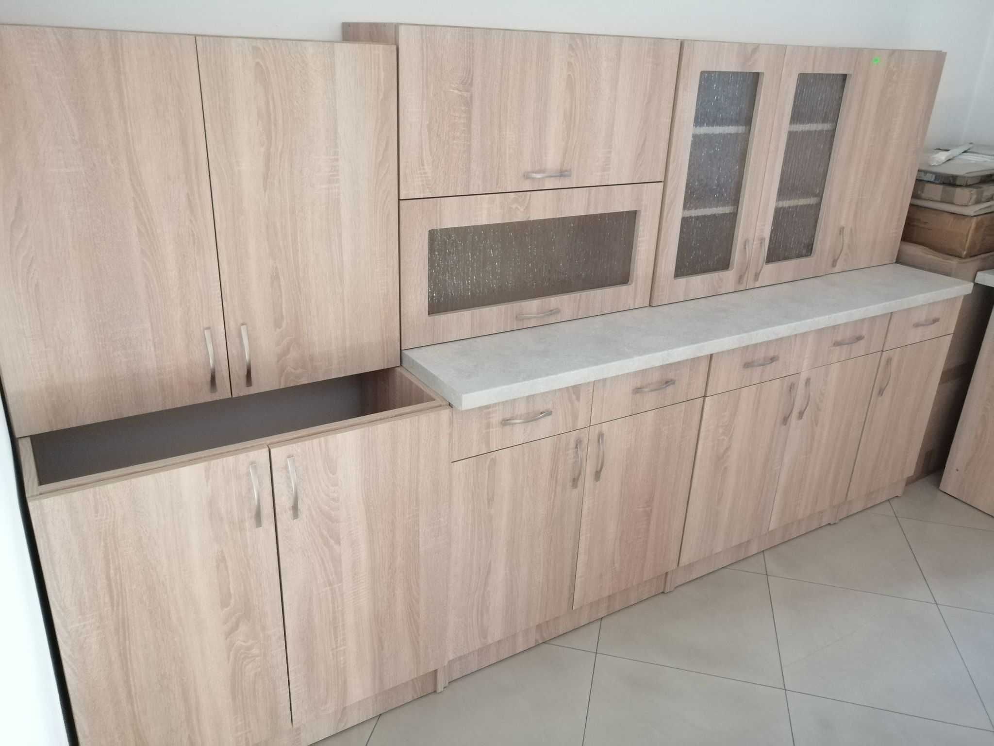 Meble kuchenne zestaw złożone 280cm zestaw mebli do kuchnii