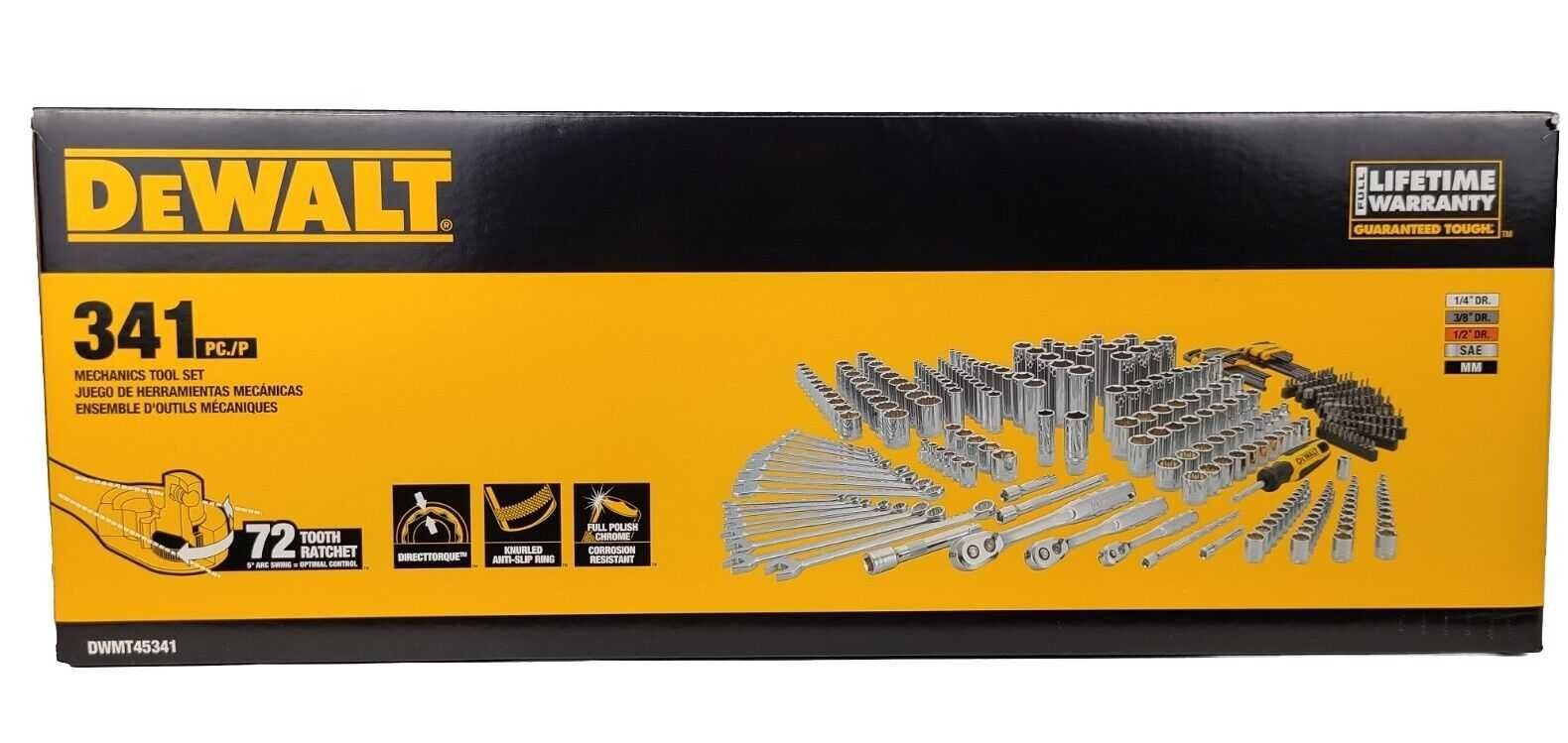 DeWALT DWMT45341-1 Набір головок,біт,шестигранних ключів  341 предмет