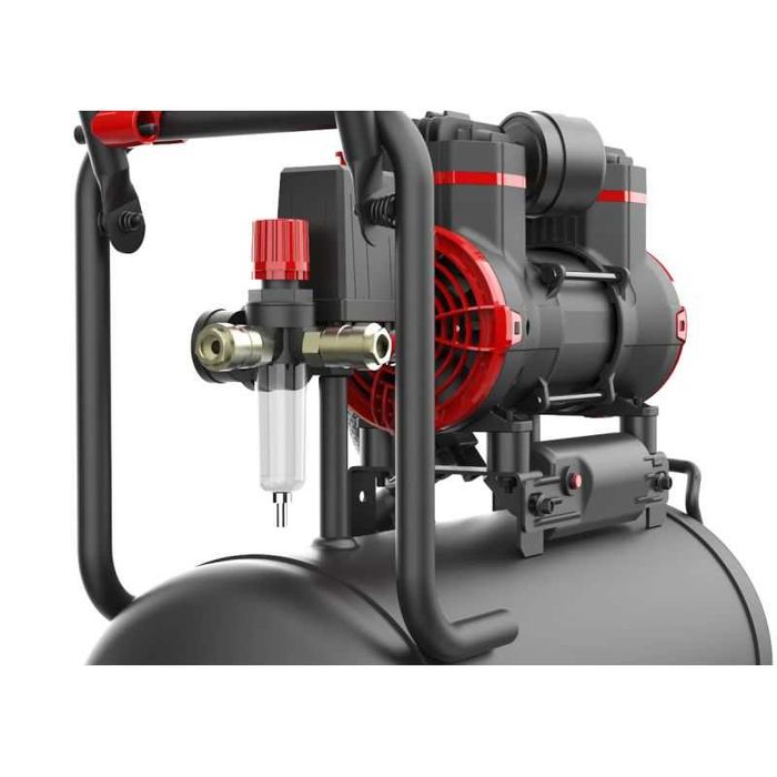 Kompresor 50L CICHY BEZOLEJOWY 2 tłoki 2 pompy sprężarka 230V NOWA