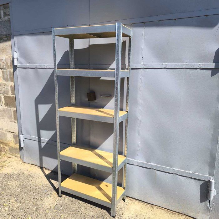 Металический стелаж оцинкованый . стелаж в гараж . стелаж в погреб