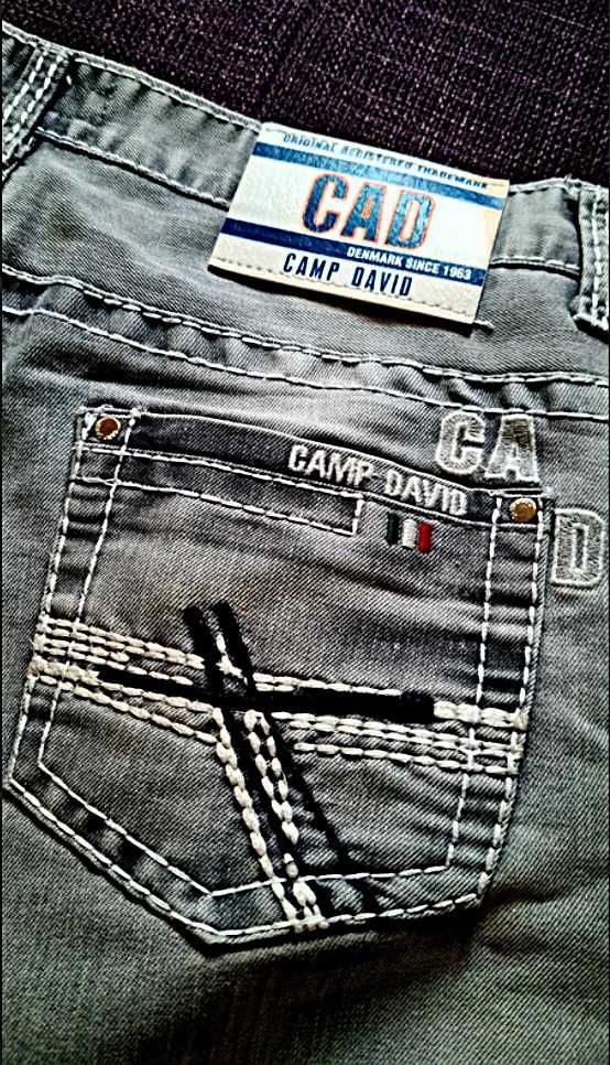Unikatowy ! Jedyny taki„ Design”Oryginalne Kultowe Spodnie„Camp David”