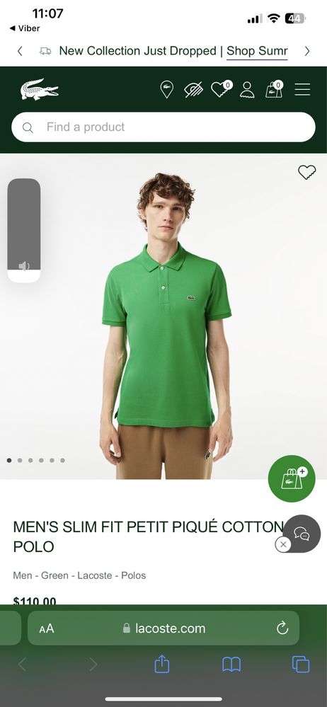 Slim fit polo Lacoste