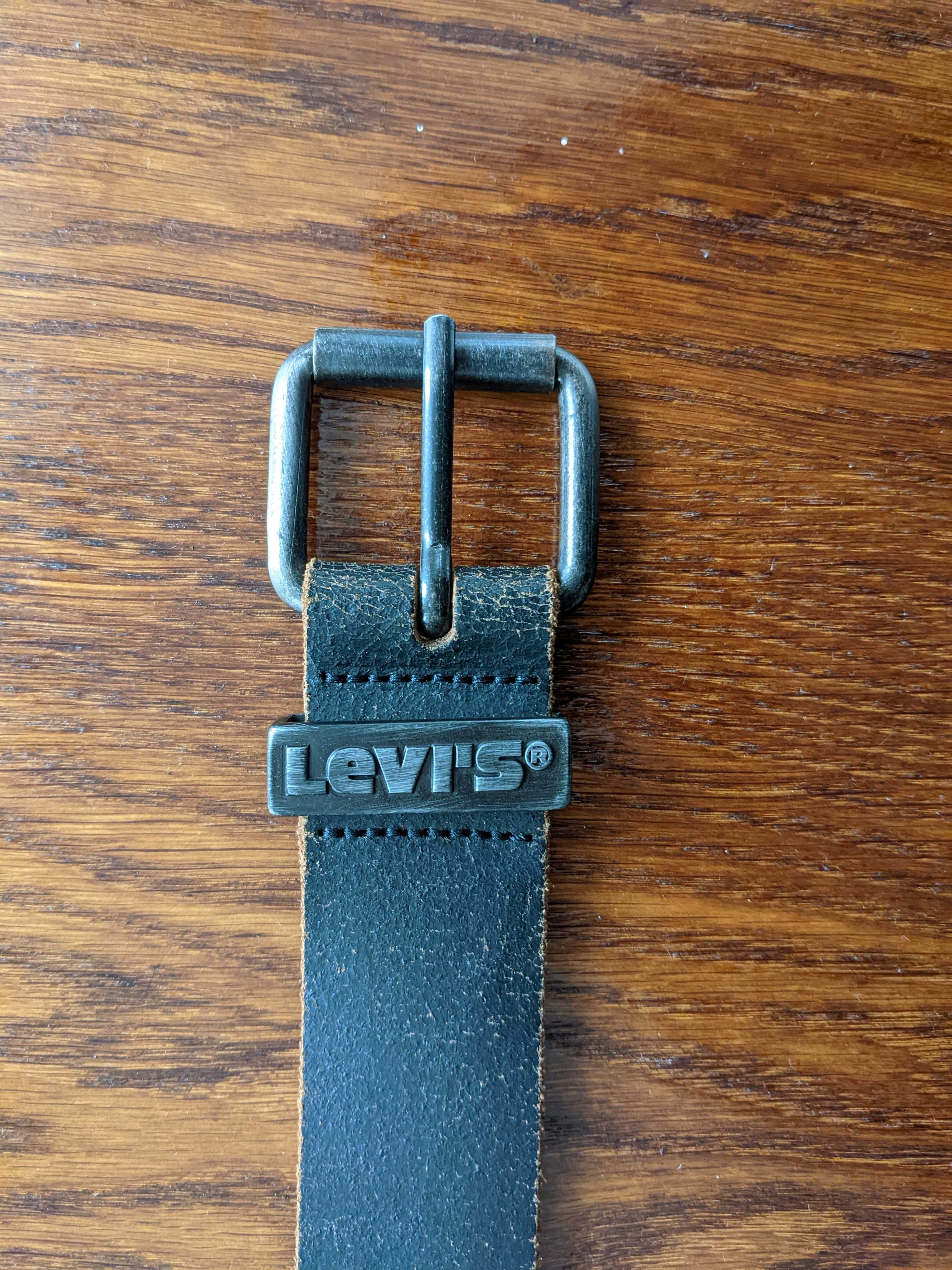 ремень levi's кожаный мужской