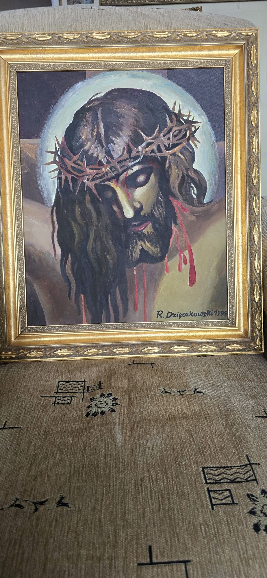 Obraz  Diego Velazgueza "Chrystus " 1999 rok