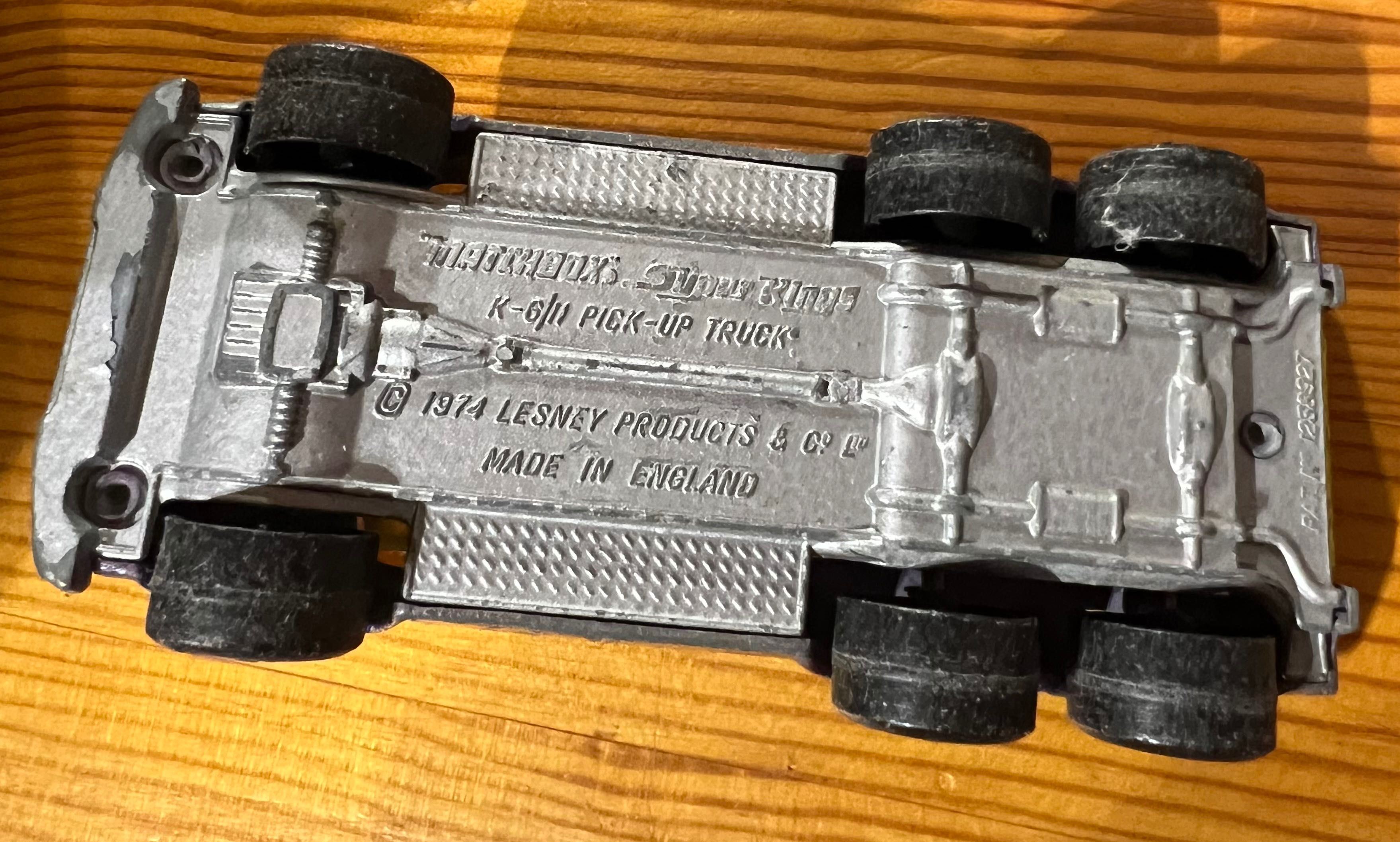 Auto Pick-up Truck Jeep MATCHBOX K-6/11 Super Kings Model 1974r Unikat