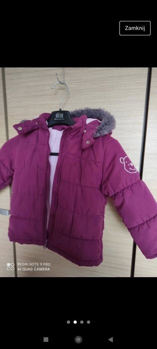 Kurtka fioletowa z kapturem Disney c&a na 86