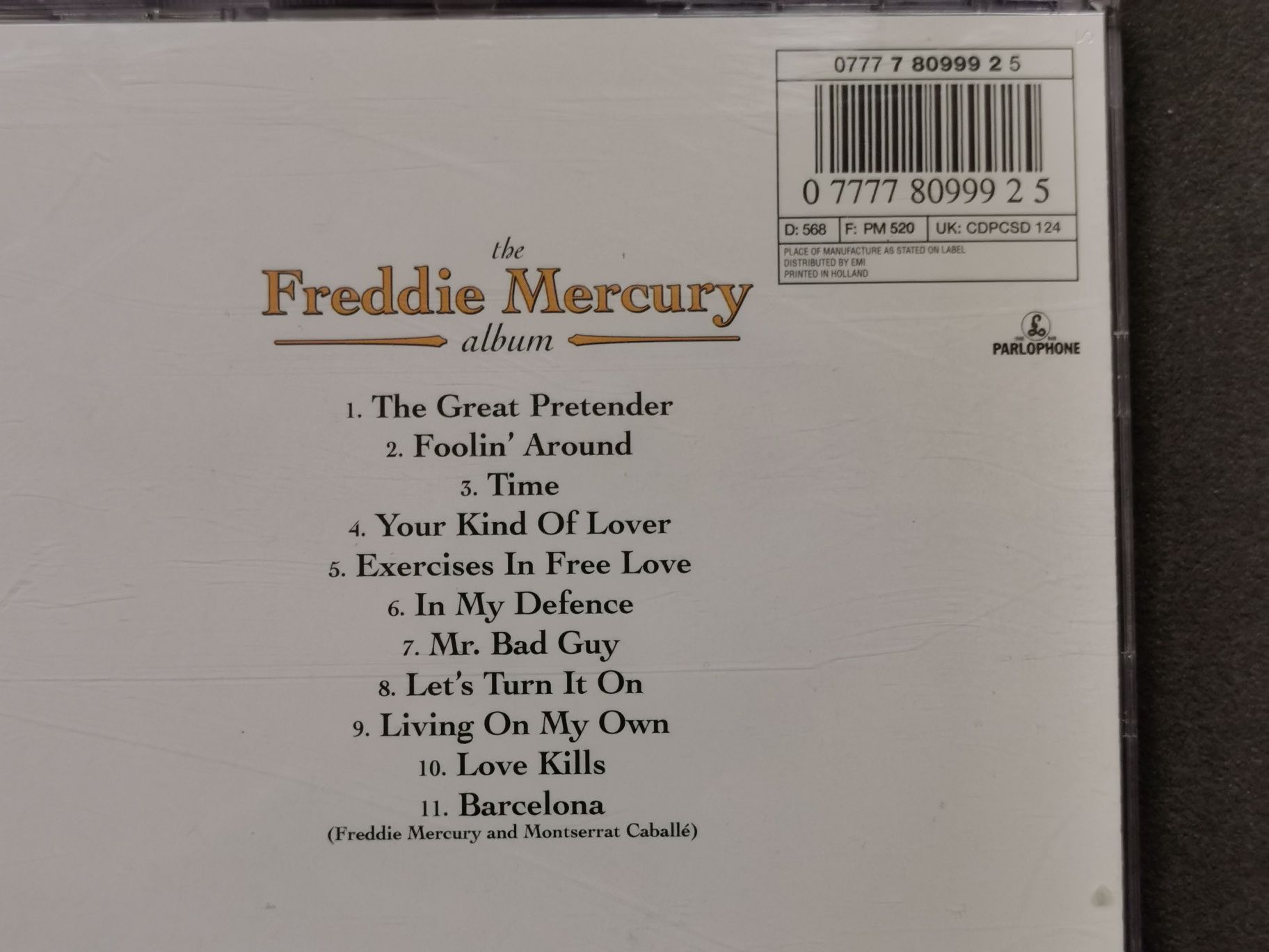 Freddie Mercury - The Freddie Mercury Album. 1992 Parlophone