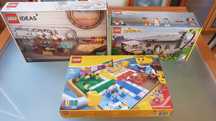 lego  Flintstones 21316  jogo do ludo 40198 London 21034 Atlantis 8059