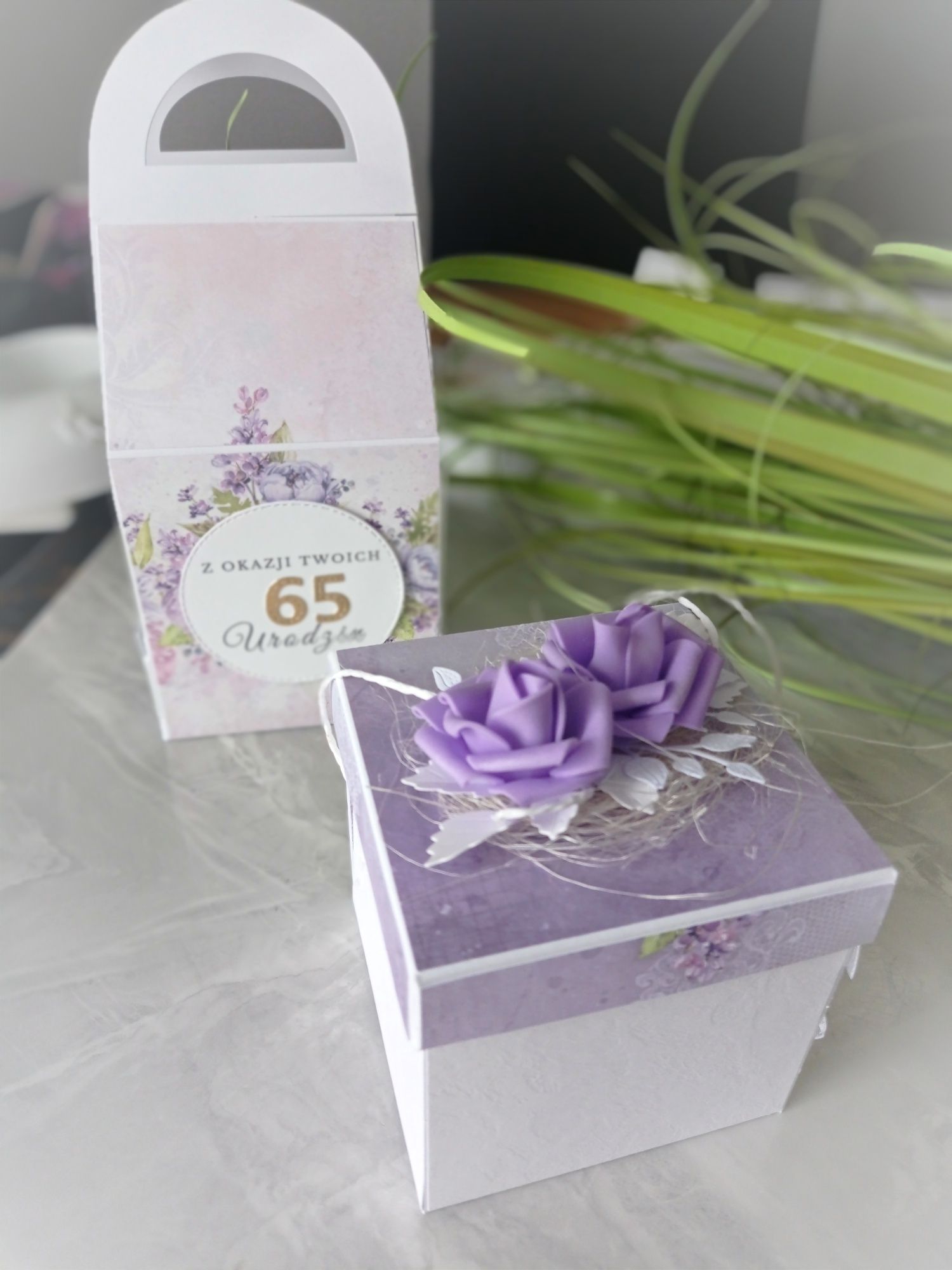 Pamiątka exploding box kartka 3d 60 urodziny