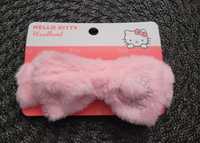 Opaska różowa na włosy kosmetyczna Hello Kitty nowa