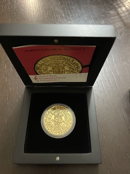 Moeda Ouro Proof 7,5€ Tesouros Numismáticos - O Português de D.Manuel