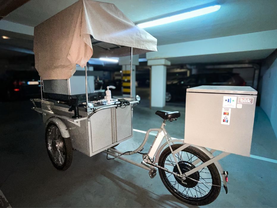 Rower gastronomiczny - mobilna kawiarnia