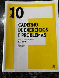Cadernos de exercícios Física + Química novo 10 Texto Editora