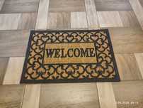 Nowa brązowa wycieraczka domowa Welcome