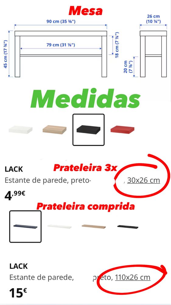 Parteleiras de parede