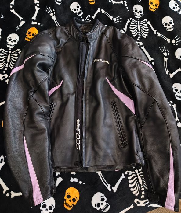 Мото куртка мотокуртка шкіряна жіноча S/M