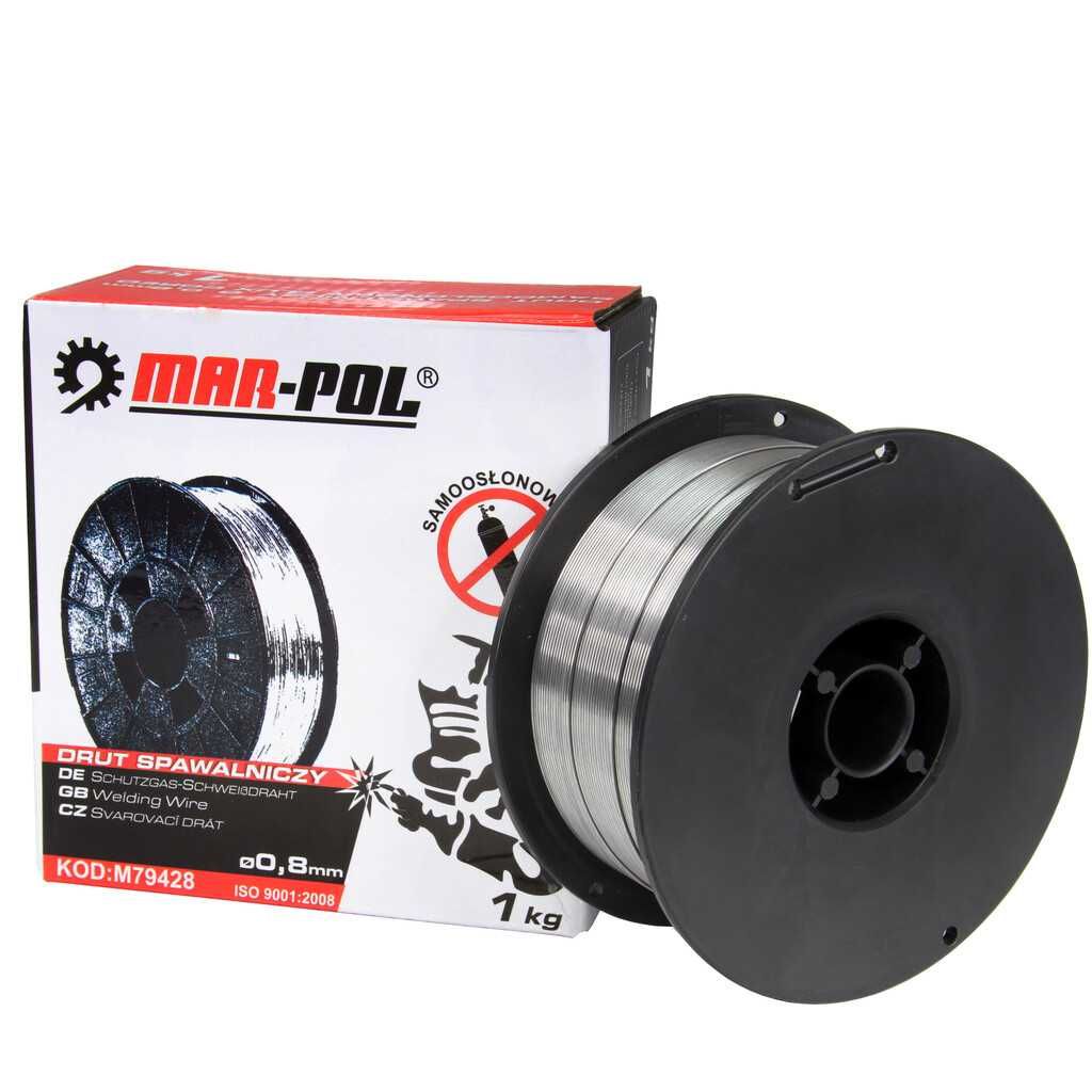Drut spawalniczy rdzeniowy samoosłonowy FLUX 0,8mm 1kg 1000g 1kg FCAW
