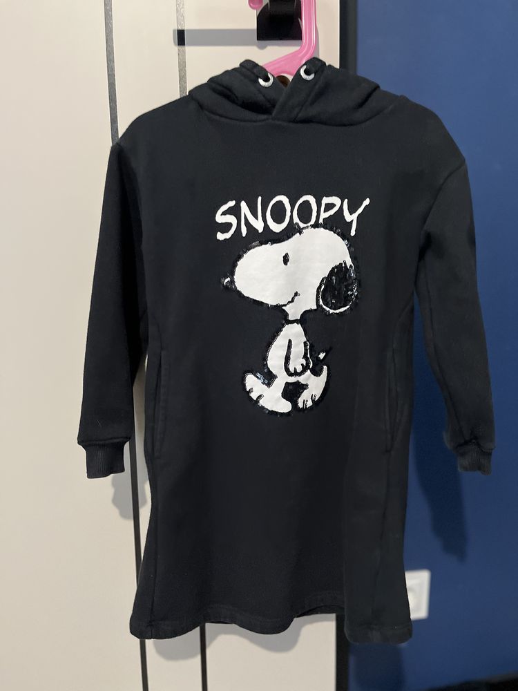 Dluga bluza sukienka dresowa snoopy reserved 110