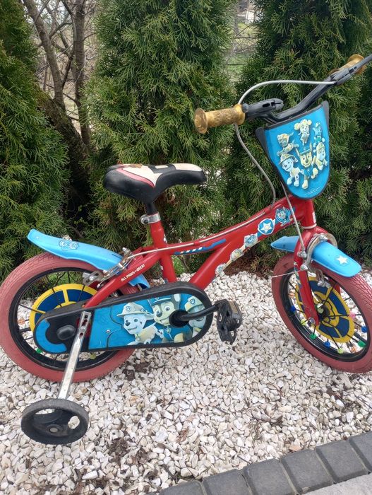 Rower rowerek dla chłopca z podpurakmi koła 14'cali  Psi patrol