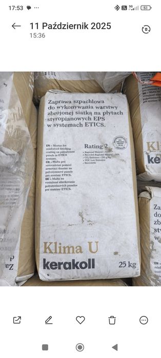 Klej do siatki zaprawa szpachlowa Kerakoll Klima U