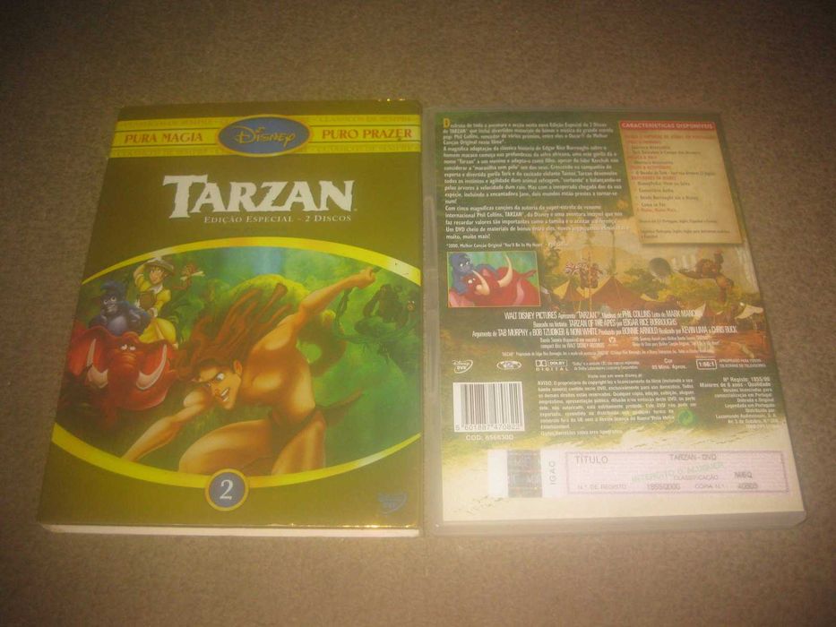 "Tarzan" da Walt Disney/Edição Especial com 2 DVDs e em Slidepack!