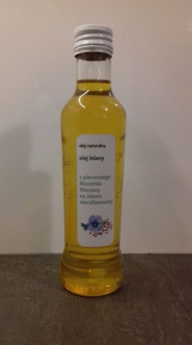 100% olej lniany tłoczony na zimno
