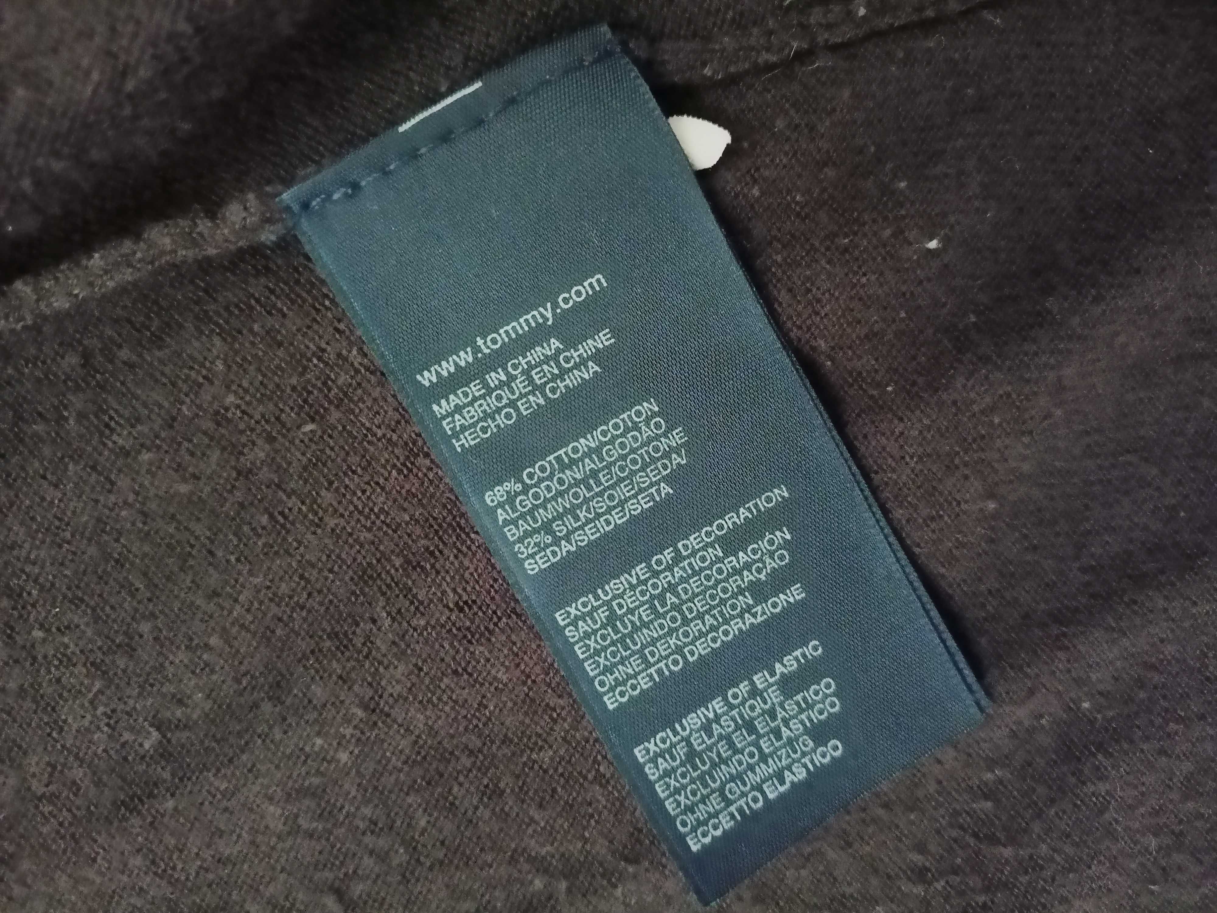 Sweter niezapinany Tommy Hilfiger, rozm. M, stan bdb, brązowy, damski