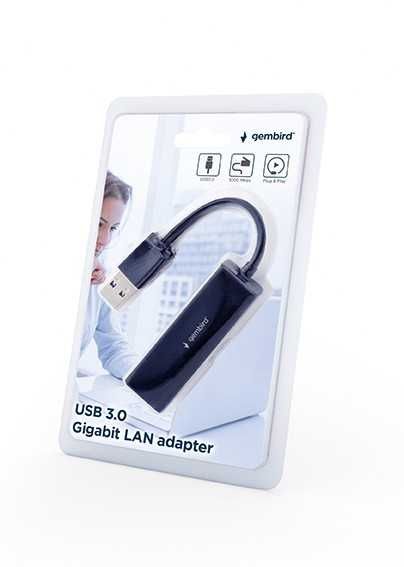 Адаптер Gembird USB 3.0 - RJ45 LAN Gigabit (NIC-U3-02)