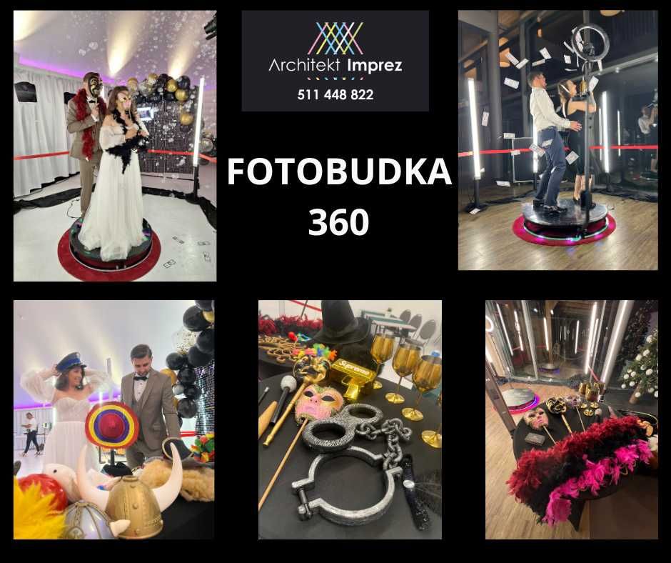 Fotobudka 360, Barman - Barmix, Prosecco,  Ciężki Dym, Zimne Ognie
