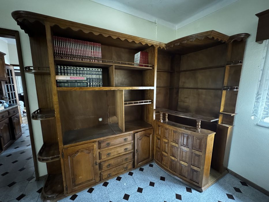 Armario, composto estante e bar de canto