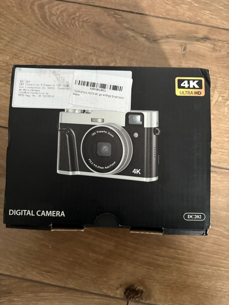 4K Digital Camera Auto Focus 48MP Vlogging Video for YouTube
