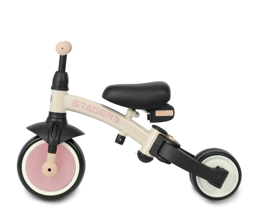 Rowerek Trójkołowy Stager 3w1 Pink Qplay
