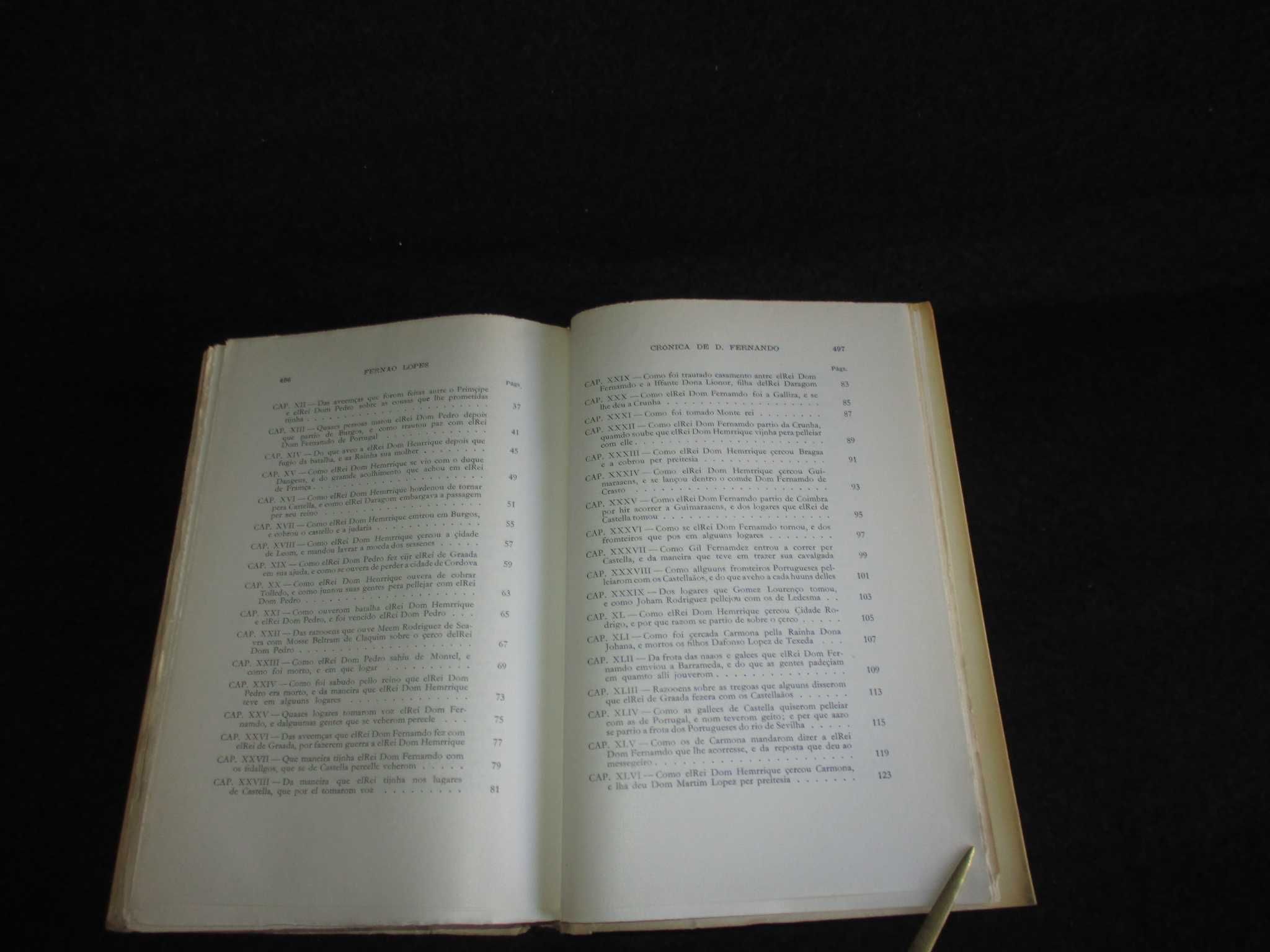 Livro Crónica de D. Fernando Fernão Lopes Série Régia