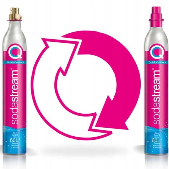 Wymiana / Nabijanie butli naboju cylindra SodaStream Quick Connect