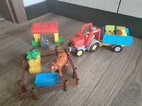 Lego Duplo traktor z przyczepą rolnik farma