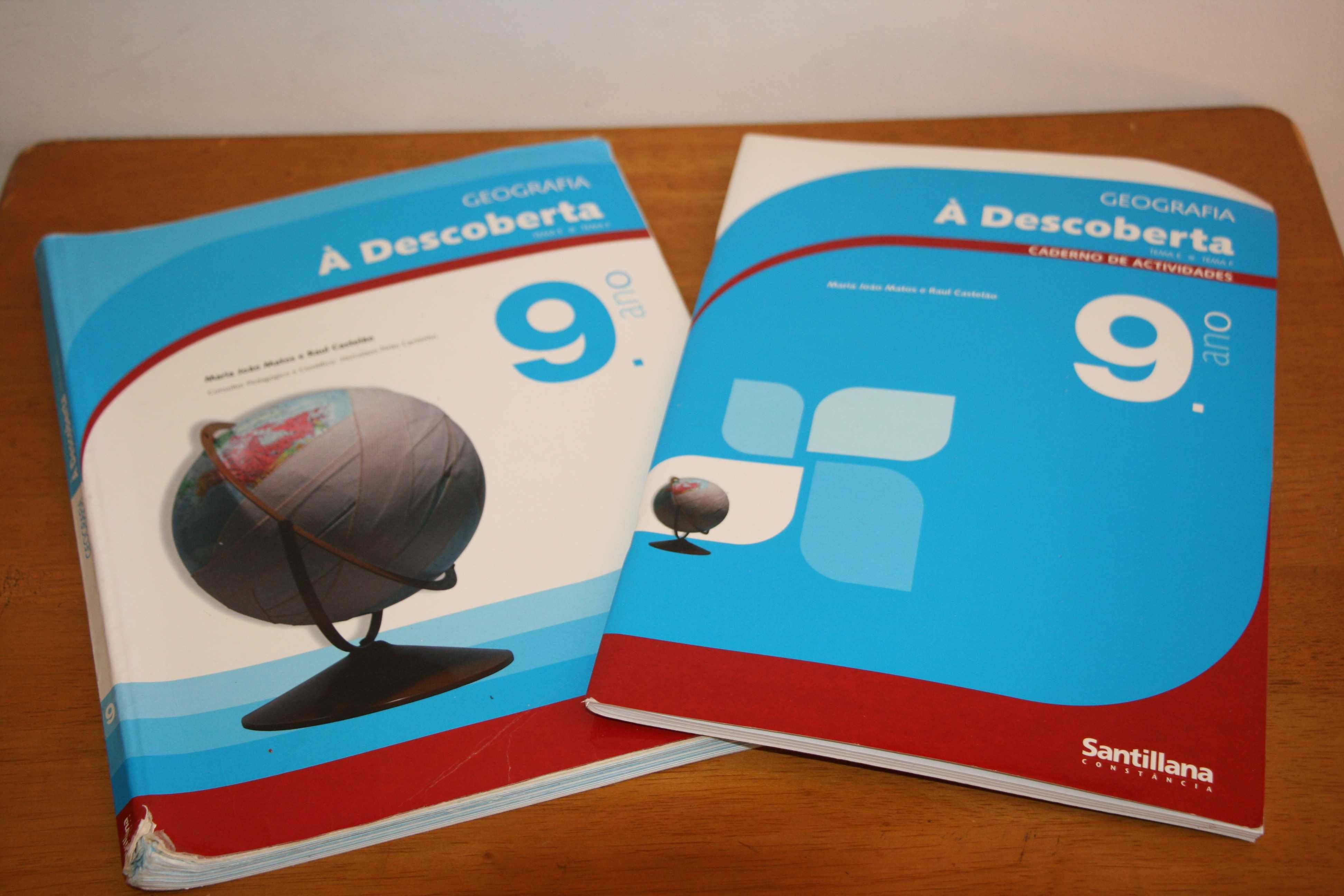 Manual + Caderno de Ativ. "À Descoberta" - Geografia 9º ano