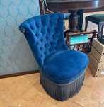 Senhorinha Azul Cobalt em Veludo