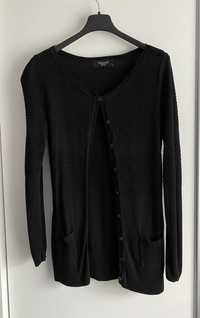 Czarny sweterek / kardigan zapinany na guziczki rozmiar S