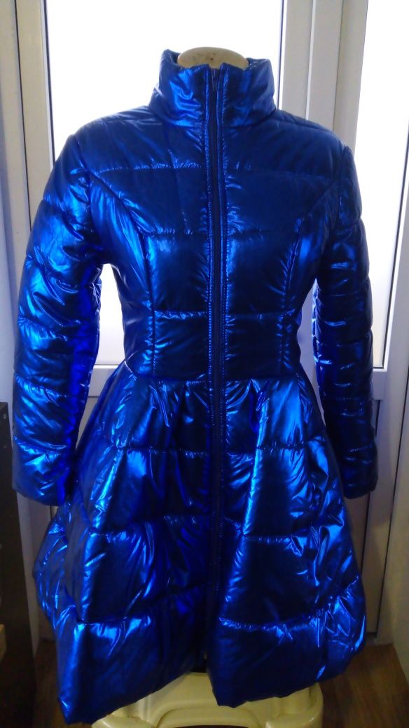 Стильна курточка (куртка) синього кольору, 48 р.