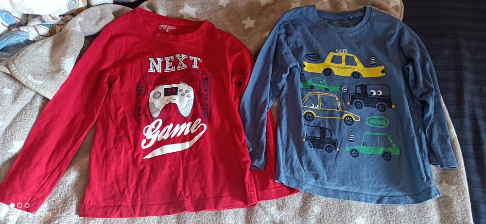 Longshirty chłopięce 110 x 2