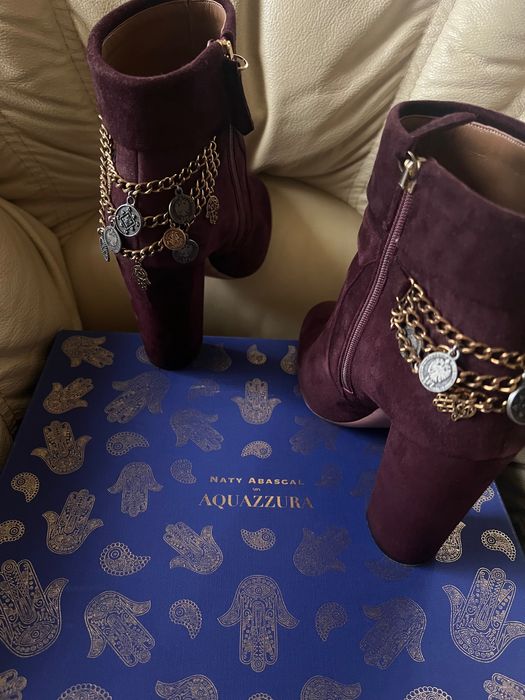 AQUAZZURA жіночі замшеві чобітки