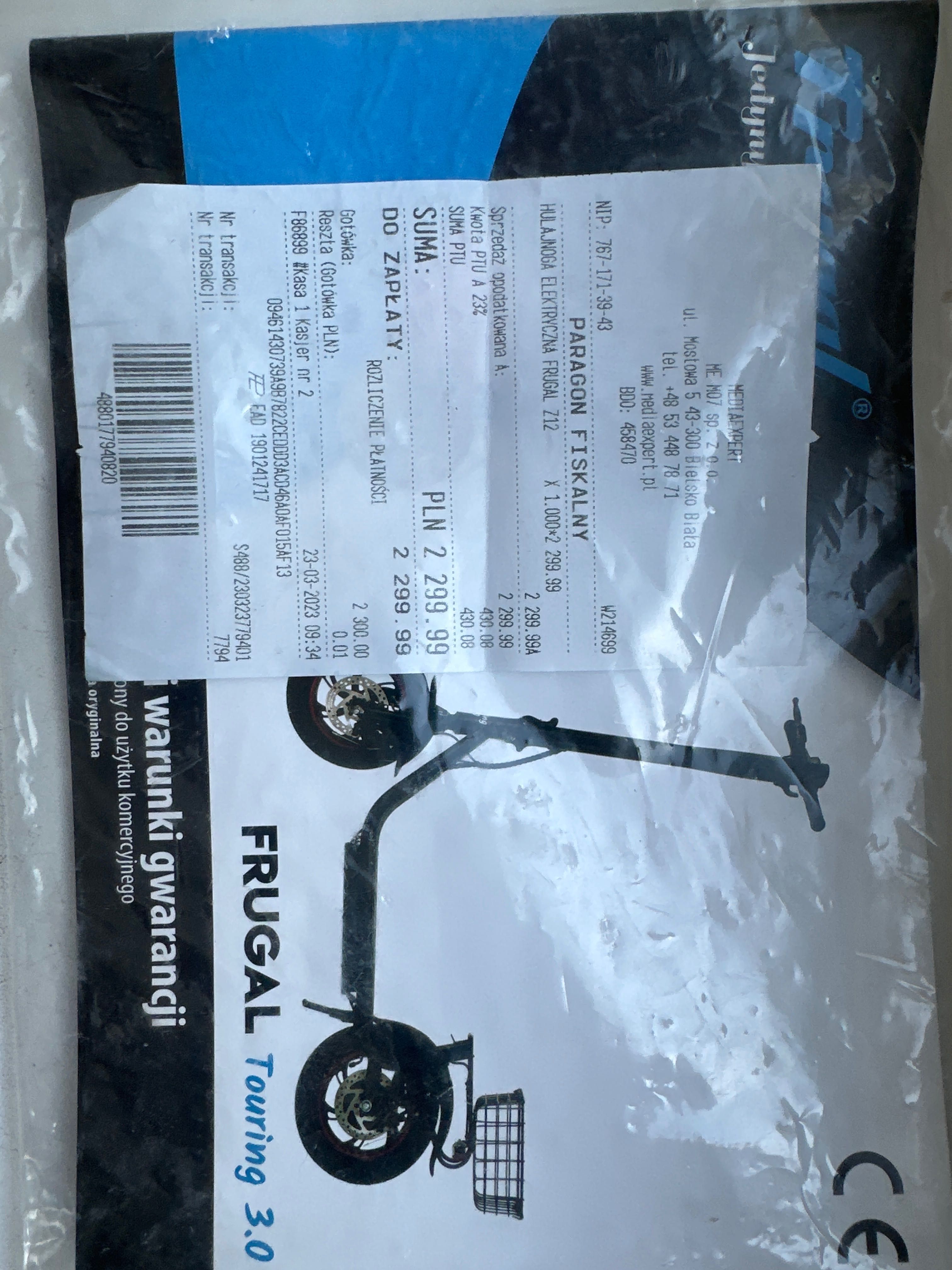 Hulajnoga elektryczna Frugal Touring 3.0