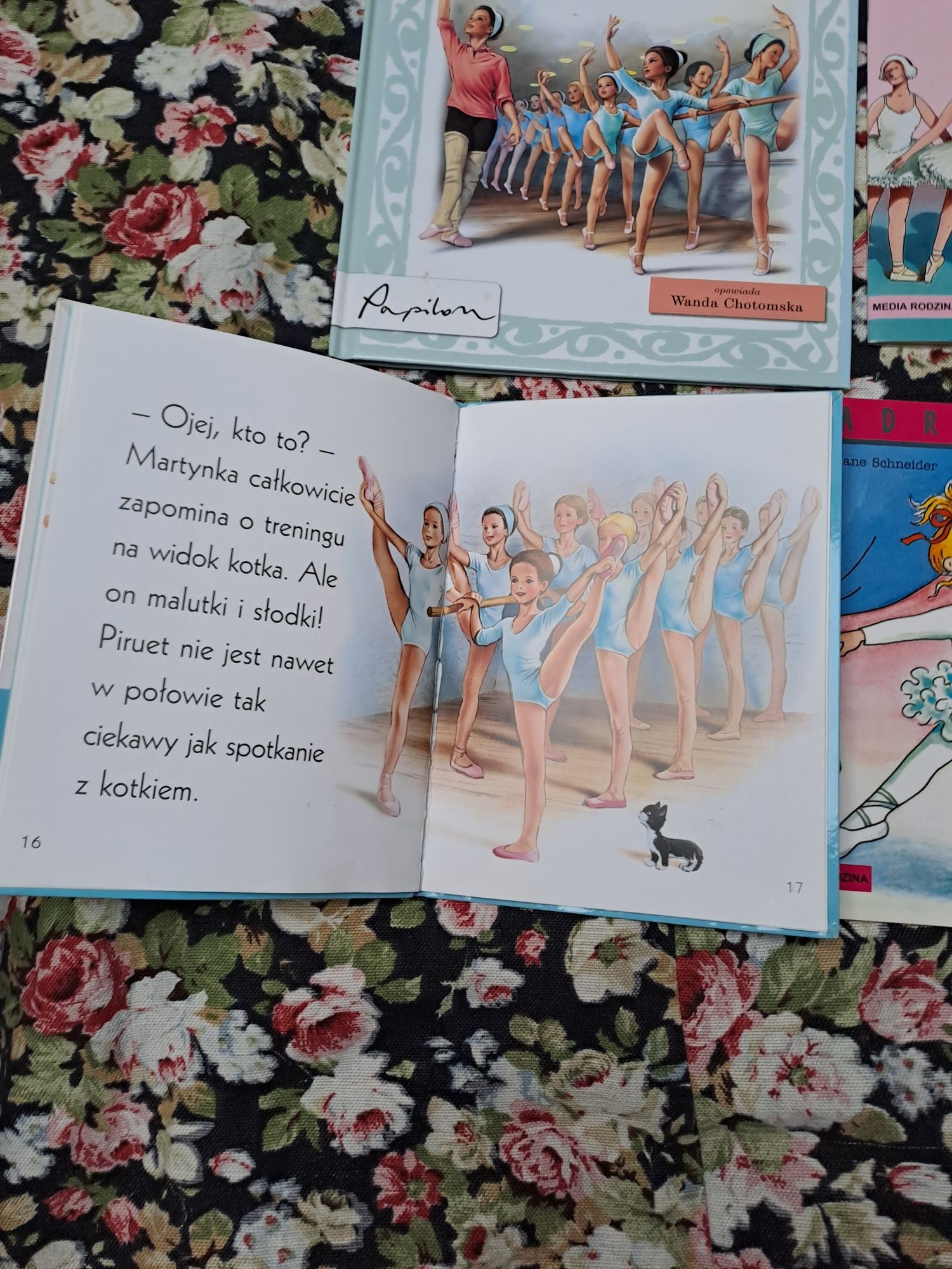 Zestaw 4 książek dziecięcych o tematyce baletowej dla małej baletniczk