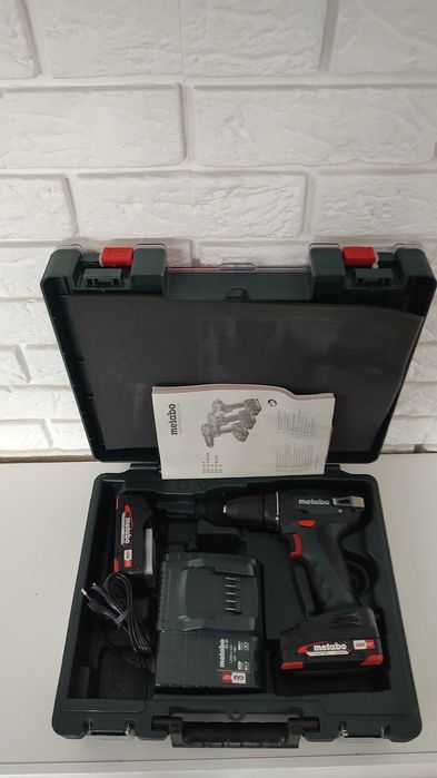 Metabo BS 18 sc 30, zestaw wiertarko-wkrętarka plus akcesoria