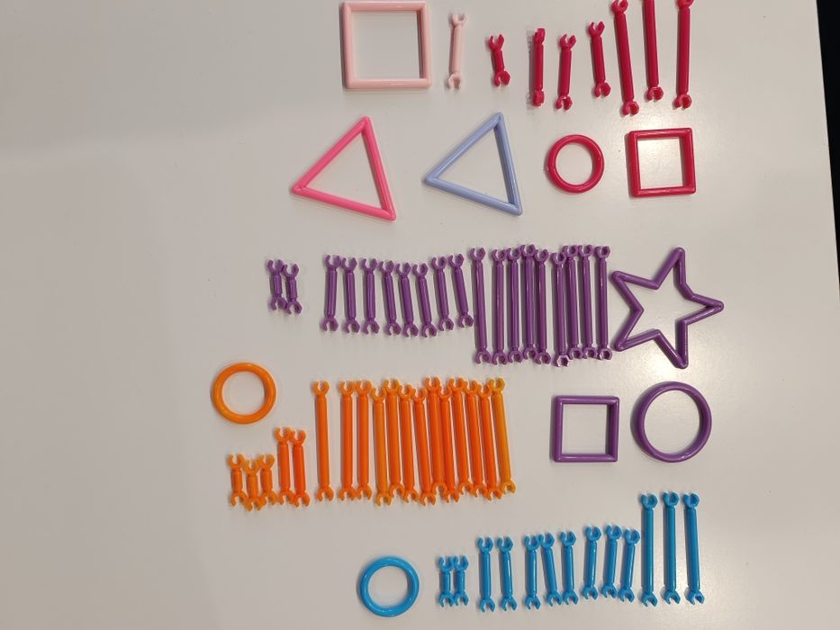 Klocki konstrukcyjne kreatywne patyczki do łączenia