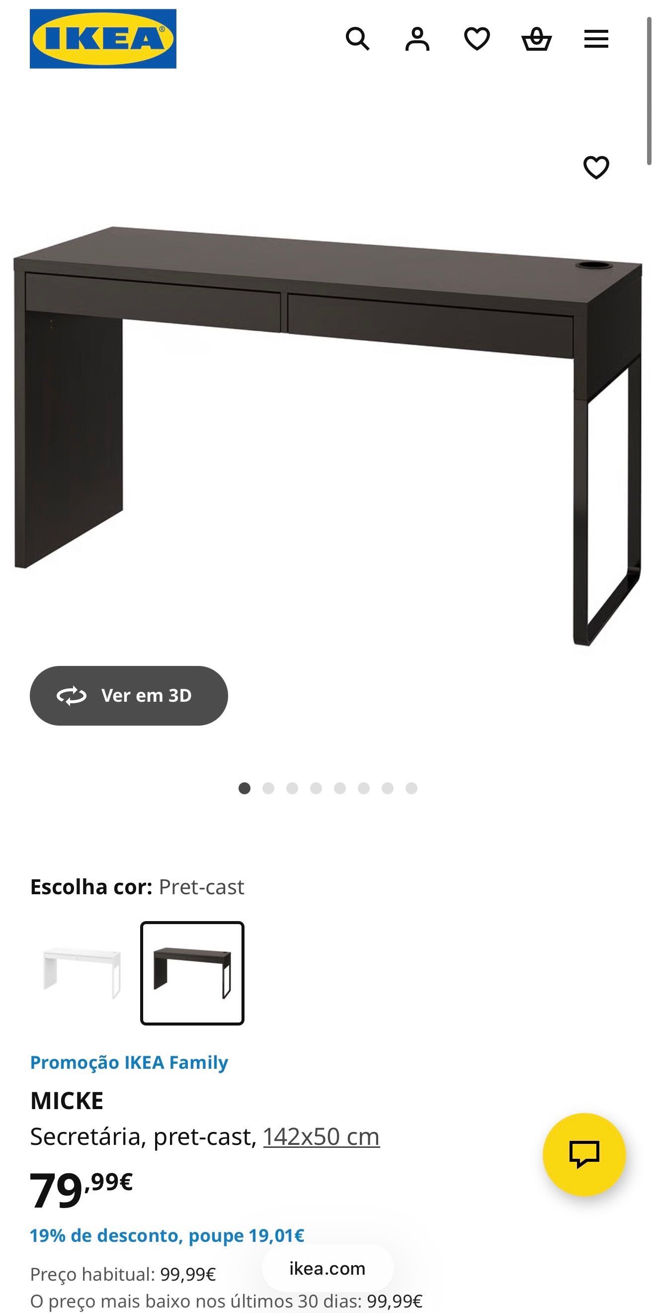 Secretaria MICKE IKEA como nova