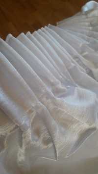 Tkanina biała szantung -zasłona 50 x 250 połyskliwa