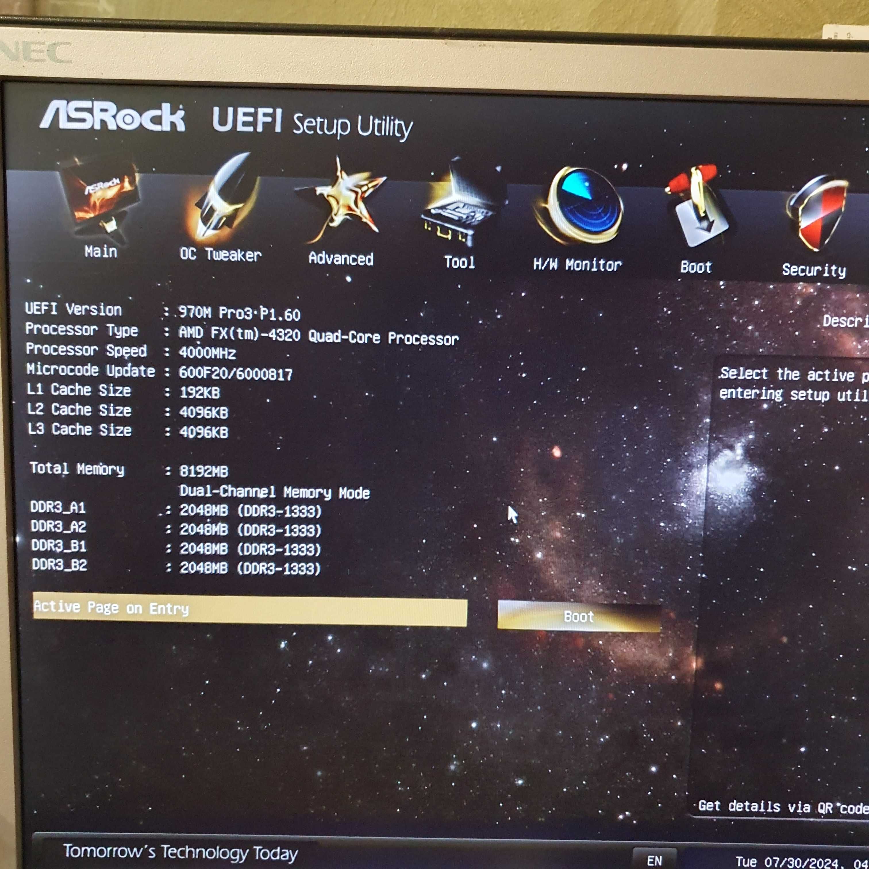 СРОЧН! мат. AM3+ ASRock 970 PRO3 + проц. 4 ядра + 8Гб (+БП + Видео)